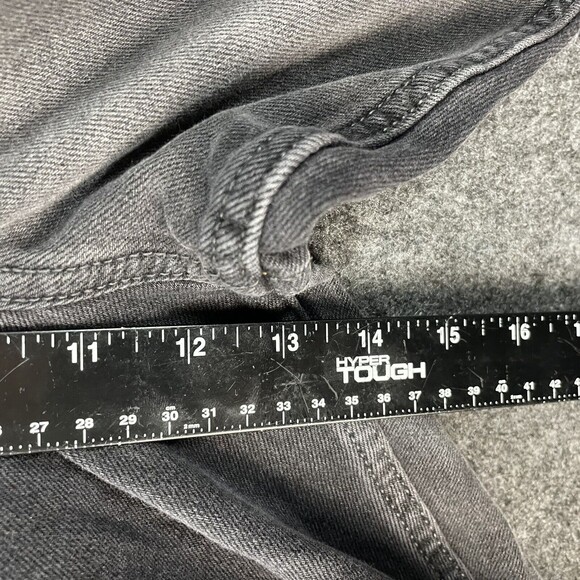 Hollister Curvy Ultra High Rise Mom Jean Women’s 15R Black Gray Stretch Two Tone - Picture 7 of 10